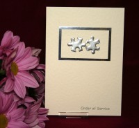 Photograph of the Jigsaw Order of service