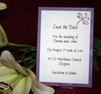 Photograph of the Lilly Save the date