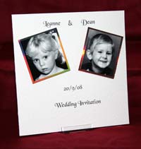 Photograph of the The Way We Were Wedding Invitation