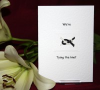 Photograph of the Tying the Knot Thank You