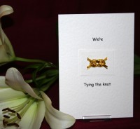 Photograph of the Tying the Knot Wedding Invite