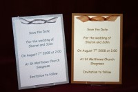 Photograph of the Bride and Groom Save The Date