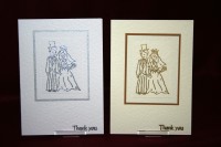 Photograph of the Bride and Groom Thank You Card