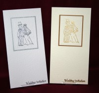 Photograph of the Bride and Groom Wedding Invite