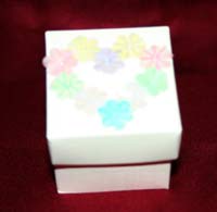 Photograph of the Floral Heart Favour Box