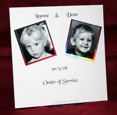Photograph of the The Way We Were Order Of Service