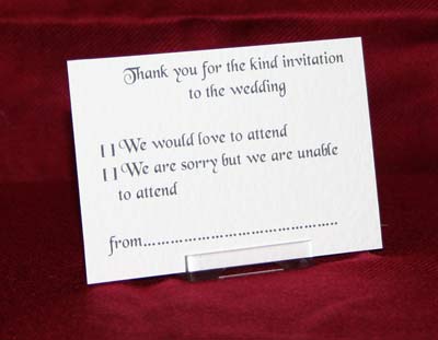Photograph of the The Way We Were RSVP