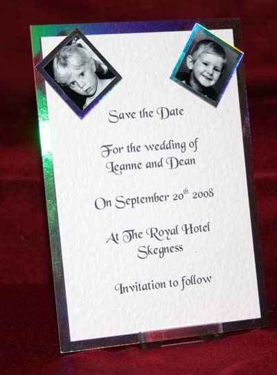 Photograph of the The Way We Were Save The Date