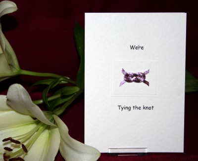 Photograph of the Tying the Knot Evening Invite