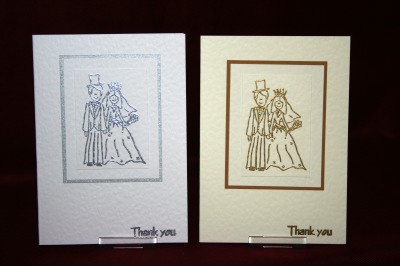 Photograph of the Bride and Groom Thank You Card
